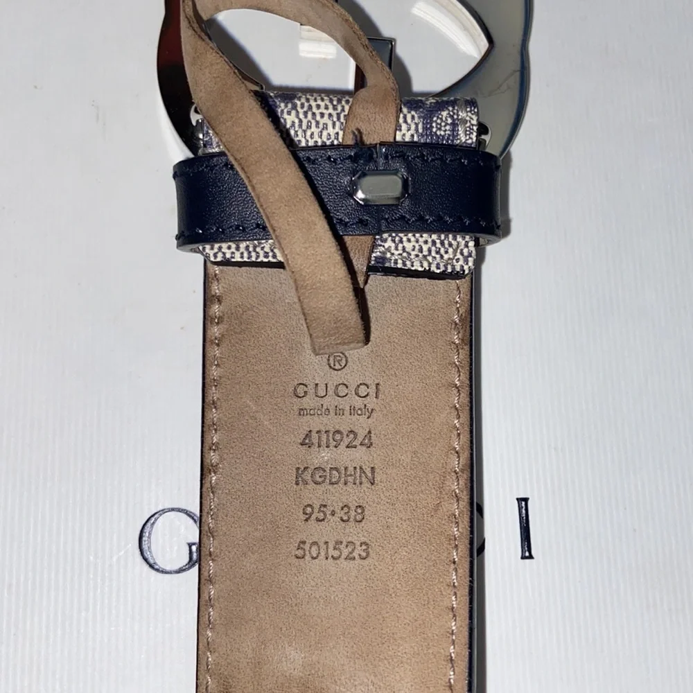 Gucci GG Supreme belt with G buckle - Picture 4 of 8